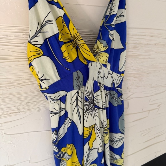 Maaji Blue and Yellow Floral Mini Dress - Picture 6 of 7